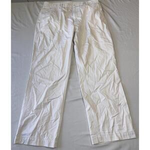 Cremieux White Casual Straight-Leg Pants 36x30